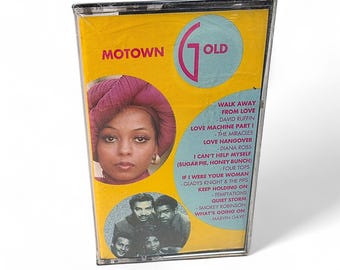 Motown Gold Old Cassette Tape New Sealed Compilation Diana Ross Marvin Gaye Smokey Robinson Vintage Music