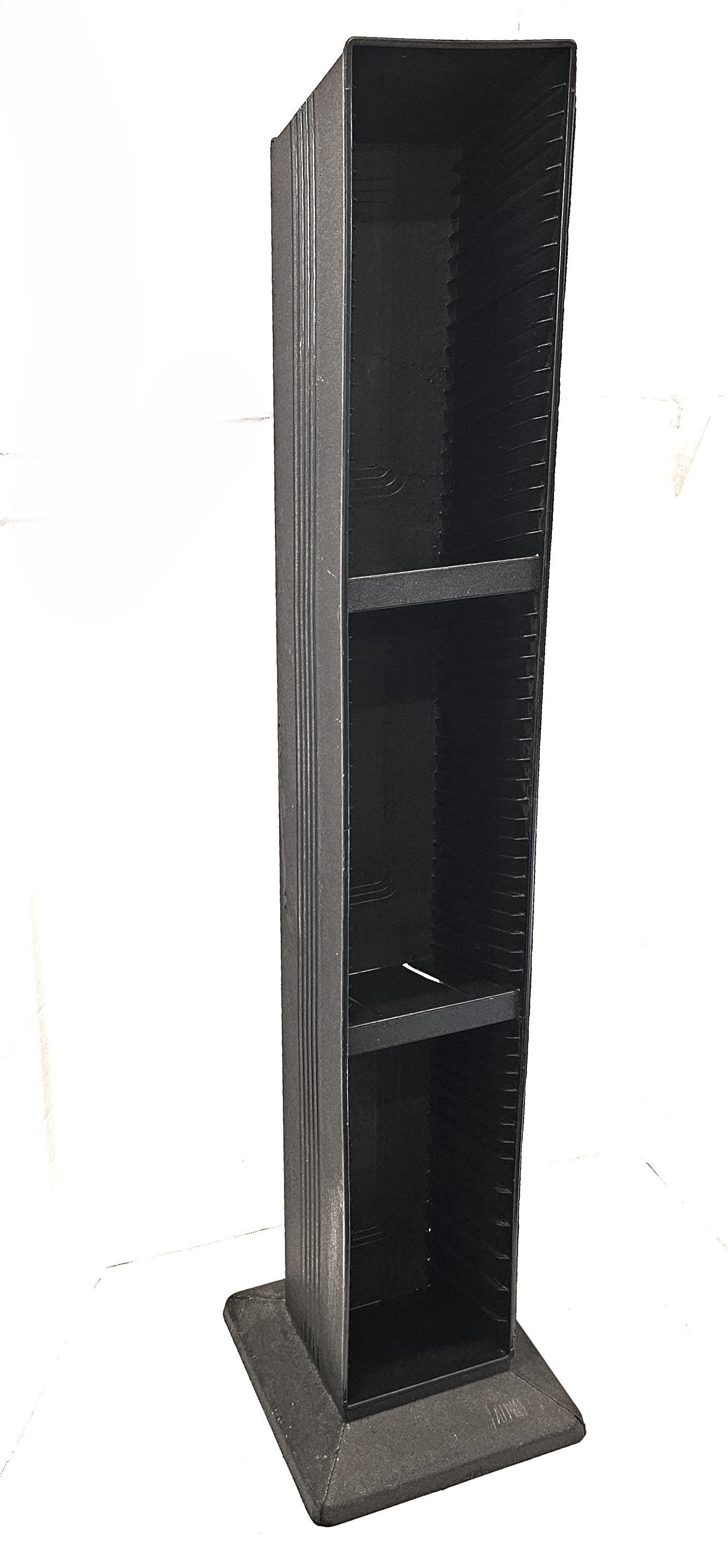 CDVDタワー FCDT2617DSG(BK) 前面扉は光沢ある鏡面仕上げ CD収納タワー