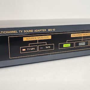 Vintage Canon MS-10 Multichannel TV Sound Adapter For Video Cassette Recorder VCR Dbx Noise Reduction System Made In Japan Ms-10A Mpx