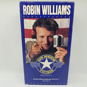 Good Morning Vietnam VHS Movie Vintage 80&#39;s Robin Williams Videocassette