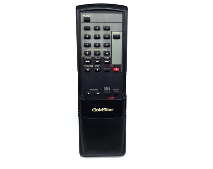 vintage-goldstar-tv-vcr-remote-control-genuine-television-oem-etsy