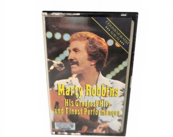 Marty Robbins His Greatest Hits and Finest Performances Cassette Tape PT 17185