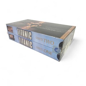 Titanic VHS Two Cassette 2-Tape Set NEW James Cameron Film Sealed Watermark image 4
