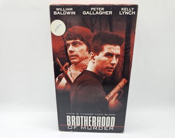 Brotherhood of Murder VHS Movie William Baldwin Peter Gallagher Videocassette Showtime Home Video Former Rental