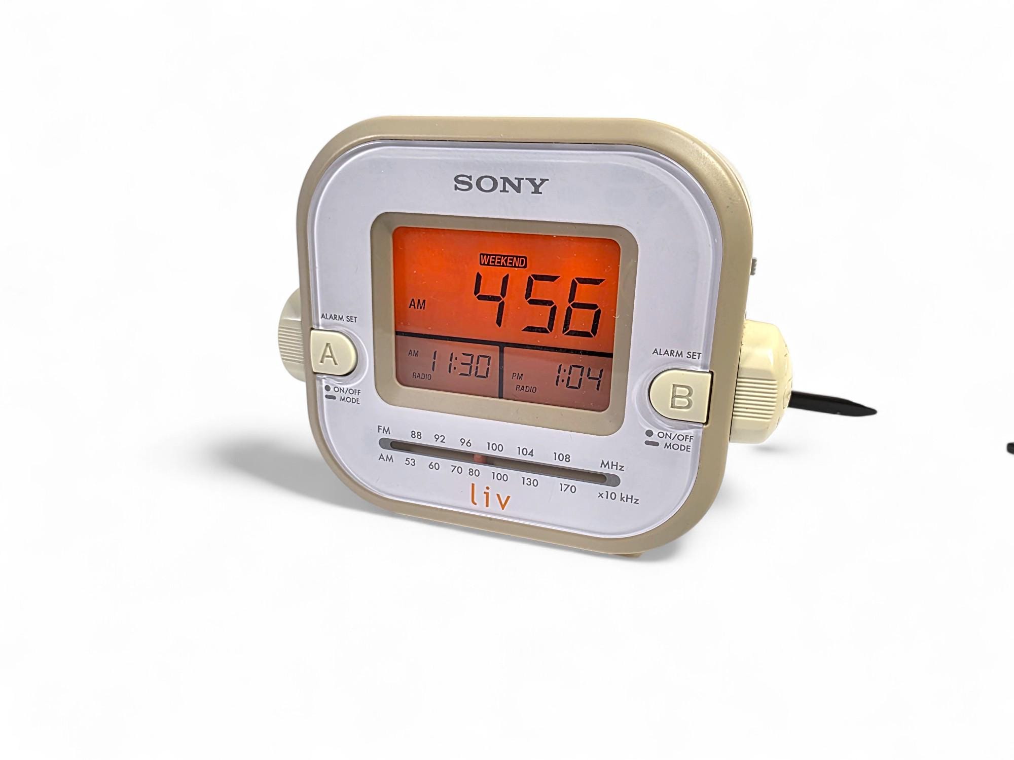 Vintage Sony Alarm Clock - Etsy