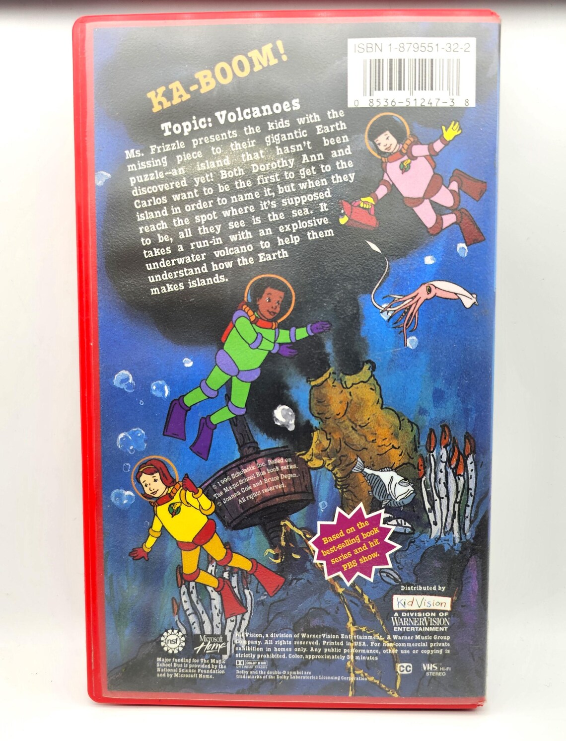 The Magic School Bus VHS Blows Its Top Videocassette Vintage Scholastic ...