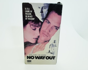 No Way Out VHS Movie Starring Kevin Costner and Gene Hackman Orion Home Video 1987