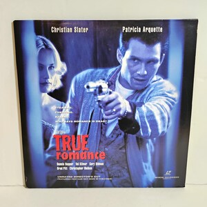 True Romance Laserdisc Movie Vintage Christian Slater Gary Oldman Brad Pitt Christopher Walken Widescreen Edition Double Disc Extended Play
