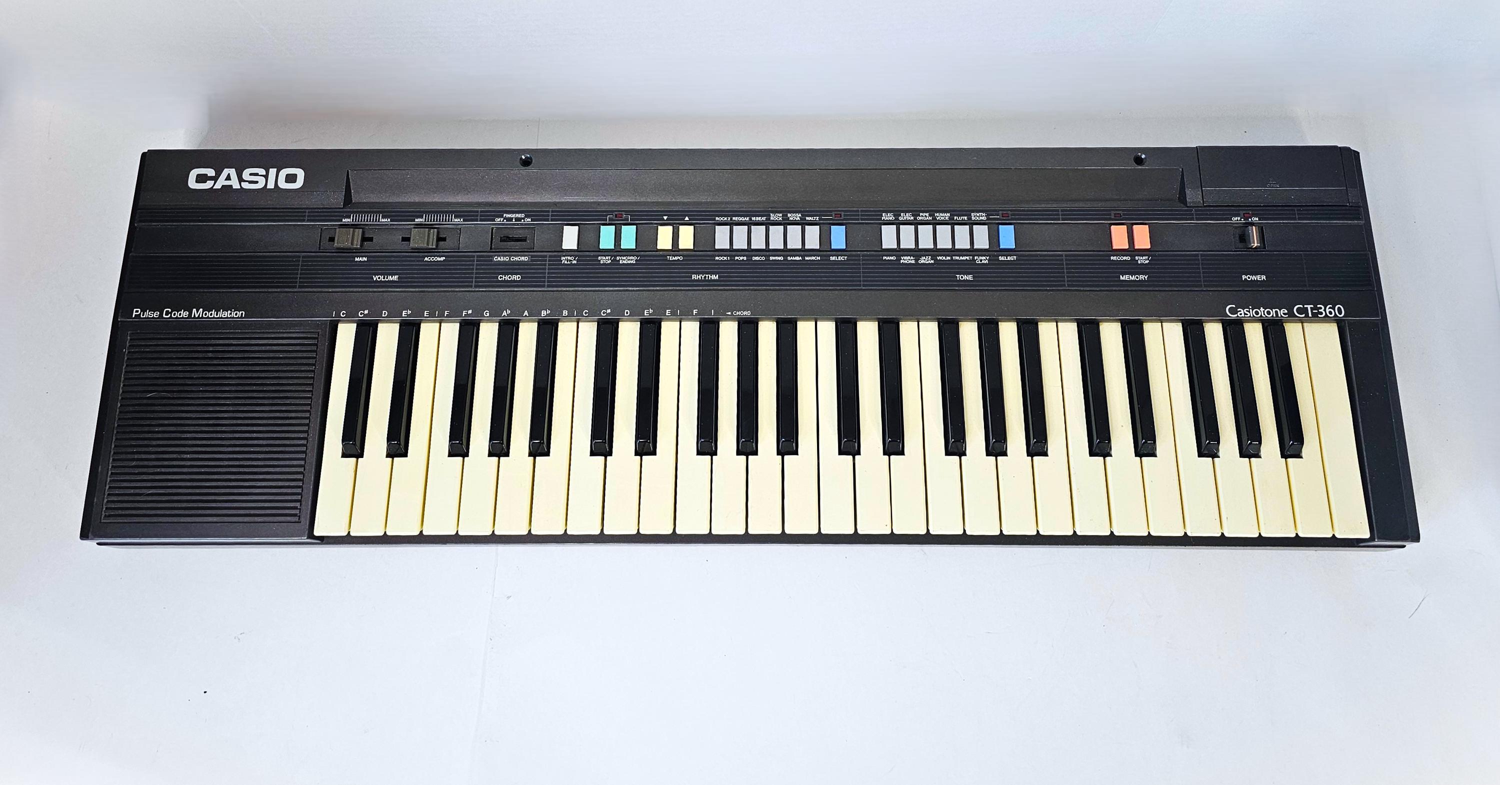 Vintage 80's Casio Casiotone CT-360 49 Key Electronic