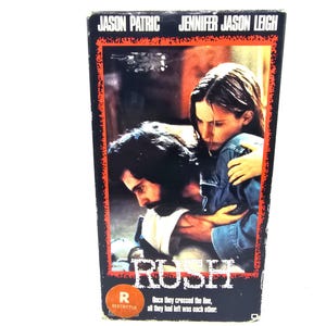 Rush VHS Movie Vintage Jason Patric Jennifer Jason Leigh Videocassette Former Rental