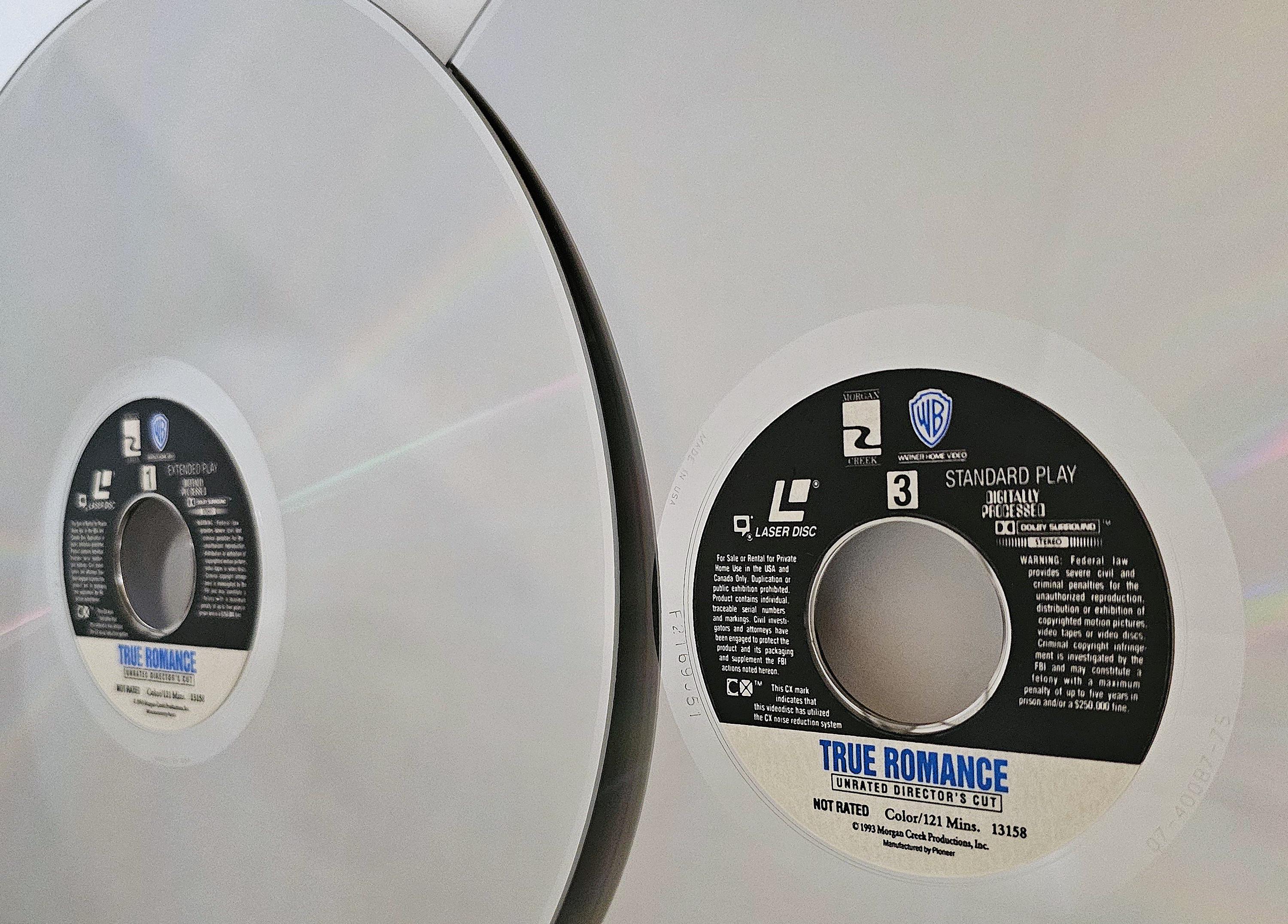 True Romance Laserdisc Movie Vintage Christian Slater Gary Oldman