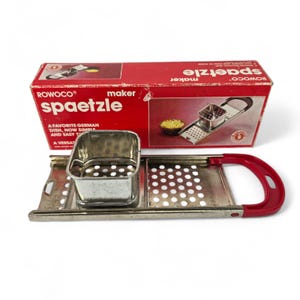 Vintage Rowoco Spaetzle Maker 219 German Noodle Dumpling Tool with Box 1986