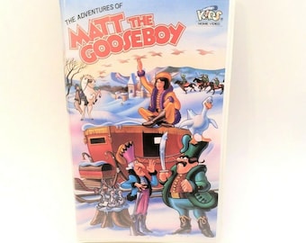 The Adventures Of Matt The Gooseboy VHS Animated Movie Just For Kids Home Video Vintage 1989 Rare Screener
