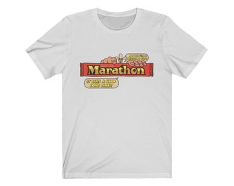 Marathon Candy Bar T-Shirt Retro 80's Tee