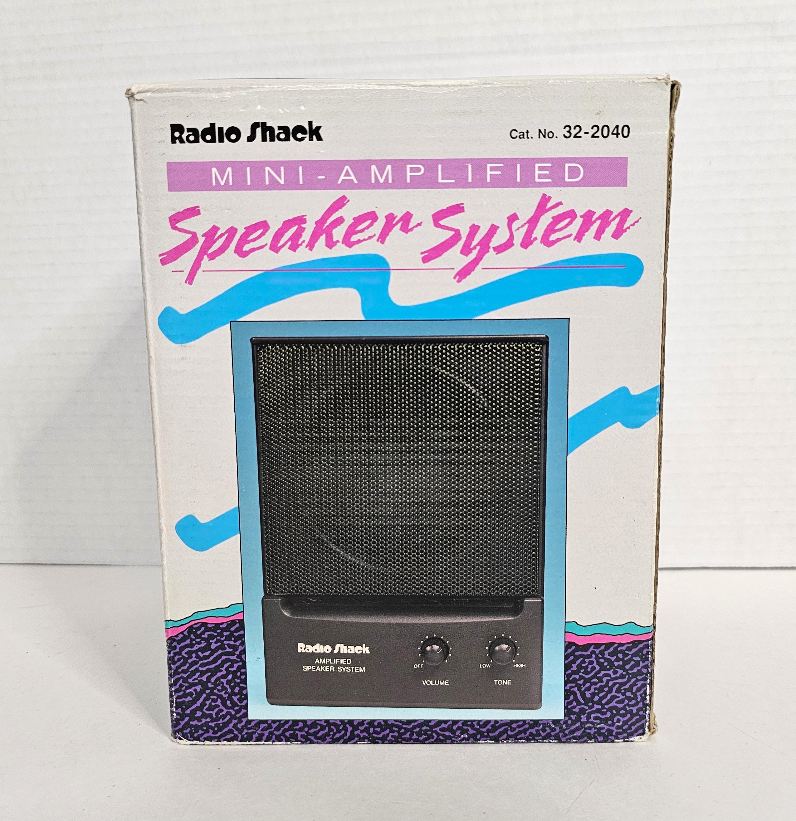 ★★★ SOUND SHACK PA-2040 STEREO AMPLIFIER　★★★ Vintage Radio Shack Mini Amplified Speaker System 32-2040 New Open