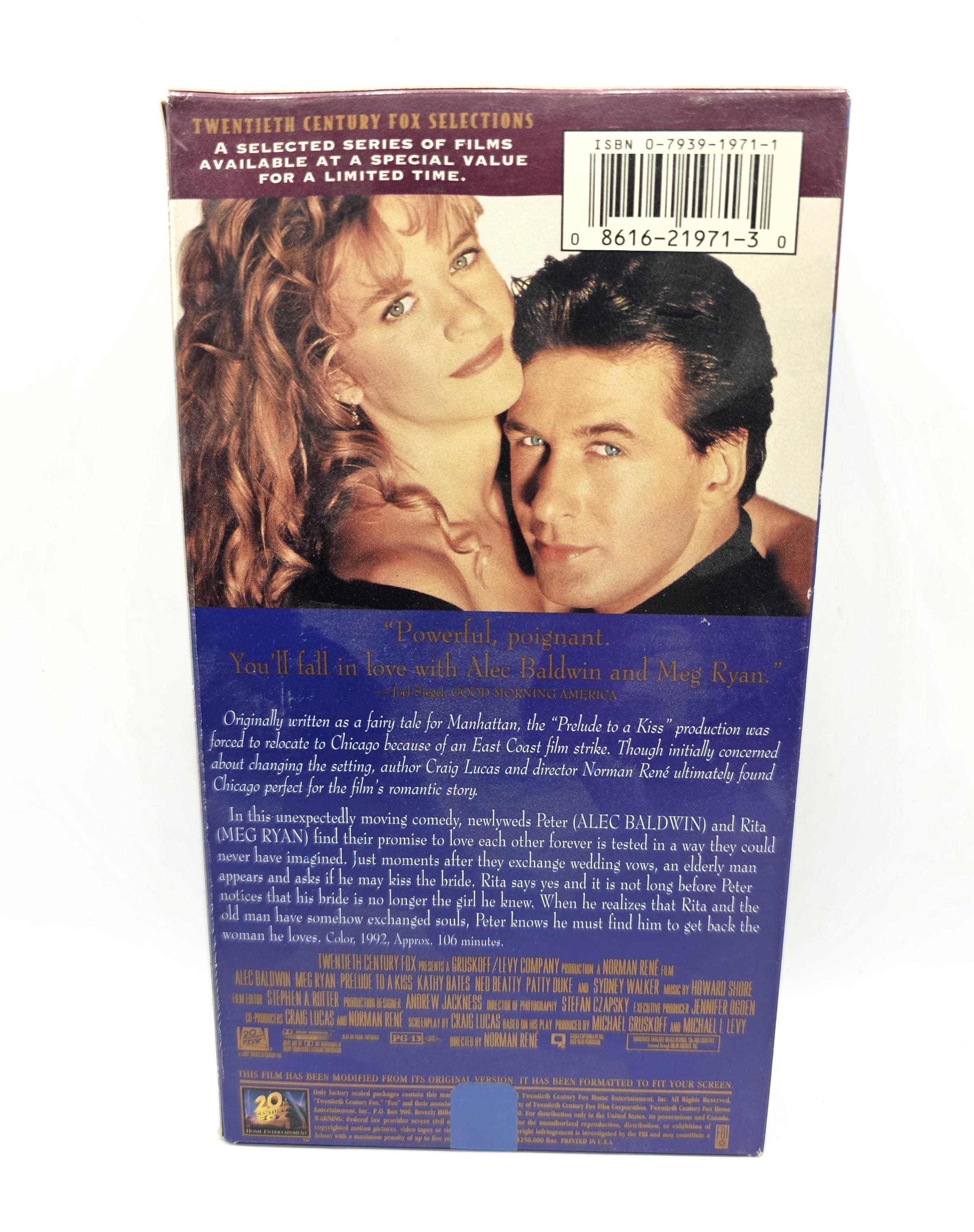 Prelude to A Kiss VHS Movie Alec Baldwin Meg Ryan Videocassette 20th ...