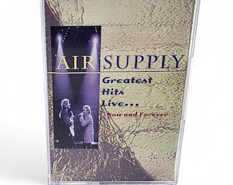 Air Supply Greatest Hits Live Now and Forever Cassette Tape 1995