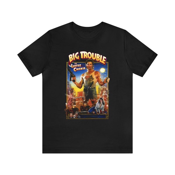 Big Trouble In Little China Short Sleeve Movie T-Shirt Black Tee