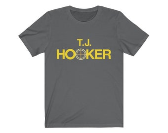 T.J. Hooker T-Shirt Retro 80's TV Logo Tee TJ Hooker - More Colors Available