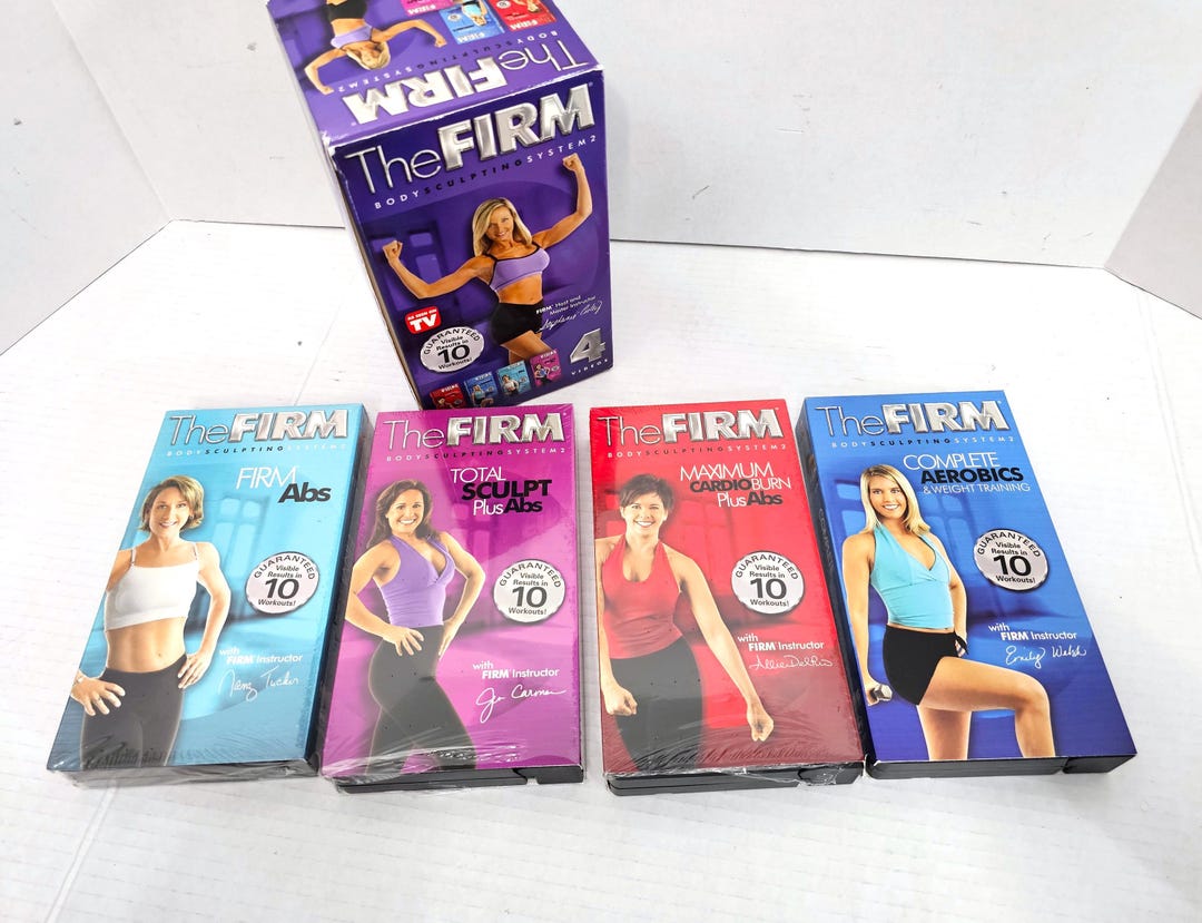 The Firm Fanny Lifter 2-Step System Avec VHS – Plateforme Step Vintage Fitness
