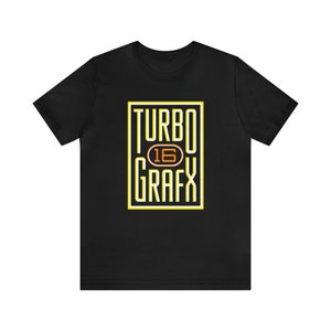 Turbo Grafx 16 Short Sleeve T-Shirt Video Game Tee TurboGrafx PC Engine NEC