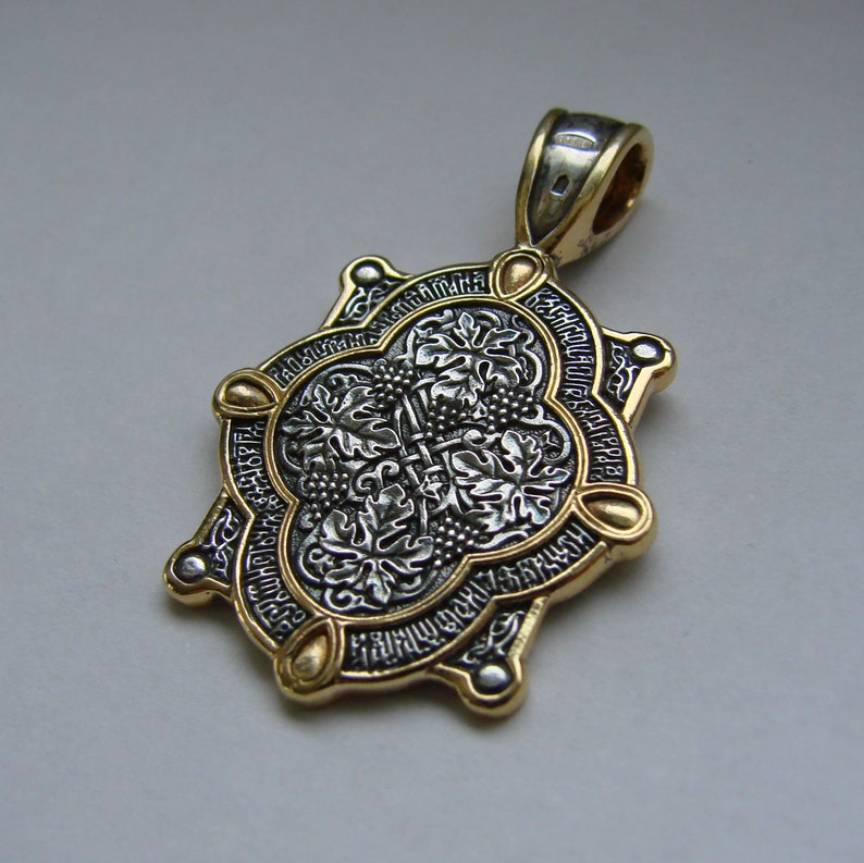 Christian Jewelry Greek Russian Orthodox Pendant Silver 925 Etsy