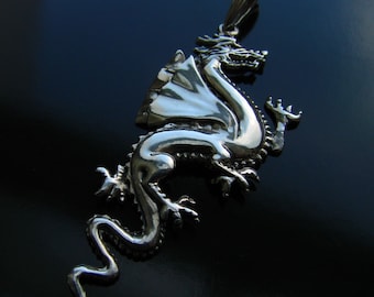 Dragon Pendant Gift 925 Sterling Silver