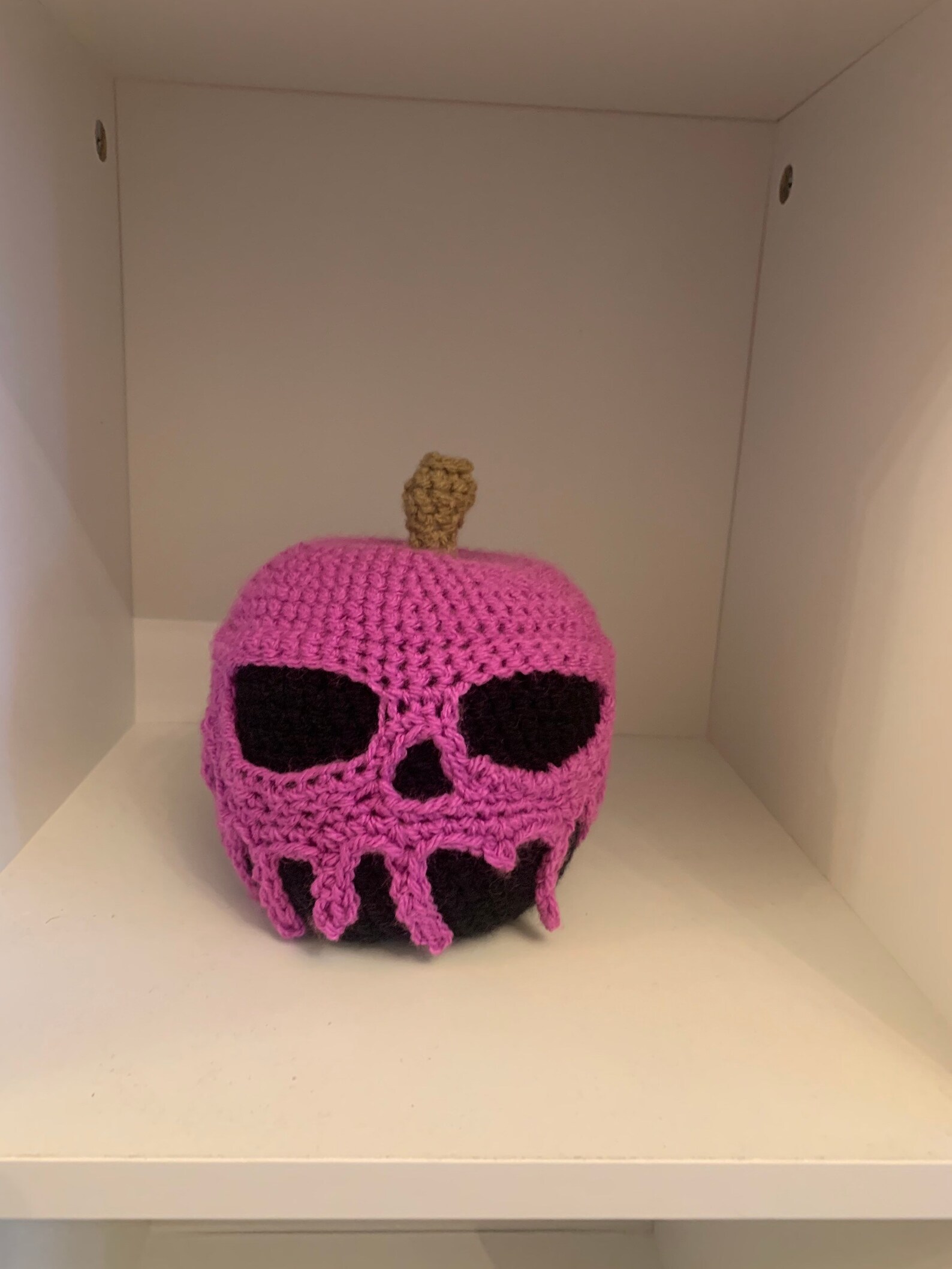 Crochet poison apple black and purple | Etsy
