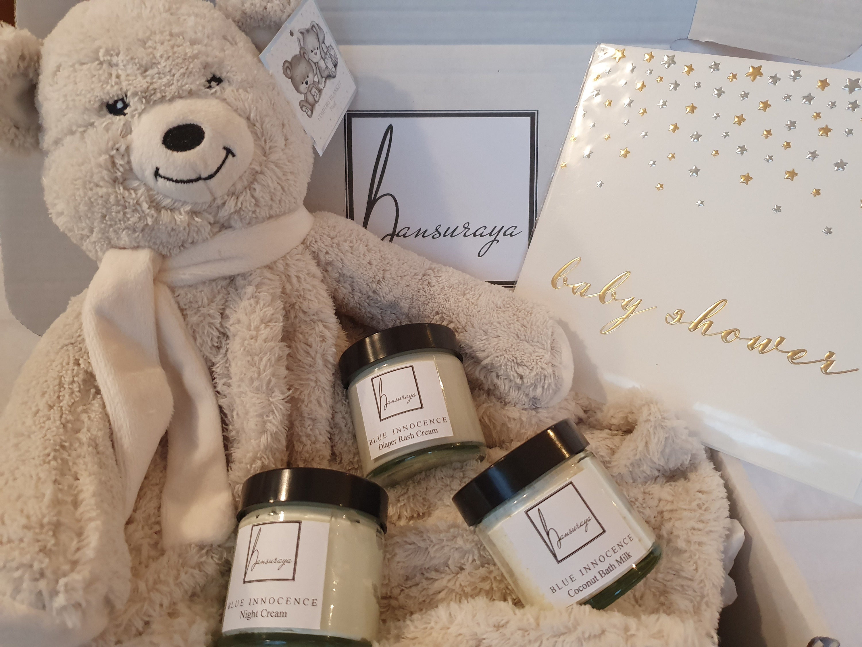 Baby Skin Care Gift Set, Baby Shower, Diaper Cream, Night Cream, Eczema