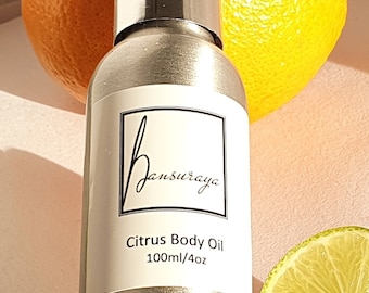 Natural Organic Vegan Citrus Body Oil