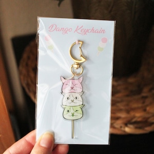 Keychain Dango cat / Acrylic charm