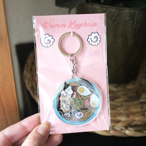 Keychain Ramen cat / Acrylic charm
