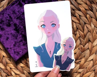 Daenerys Pack -  1postcard + 1sticker