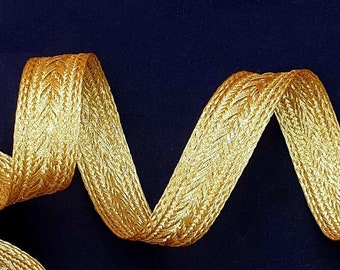 White Wave Braid Trim 16 mm Wide for Upholstery 3 Meters Metallic Gold White Wave Braid Trim 16 mm Wide for Upholstery 3 Meters Metallic Gold