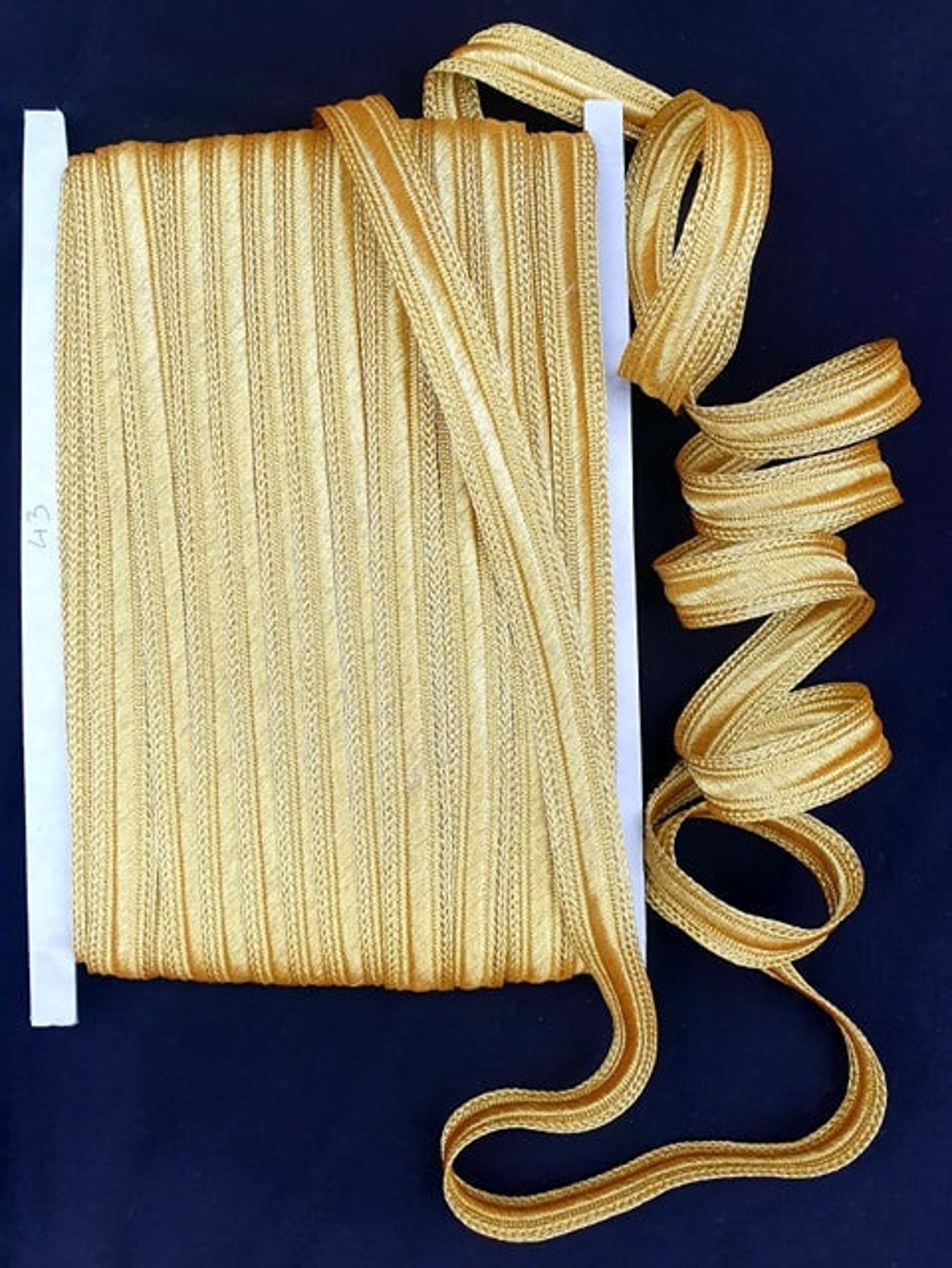 Galon Golden ribbon 20mm wide gold ribbon braid gold Etsy