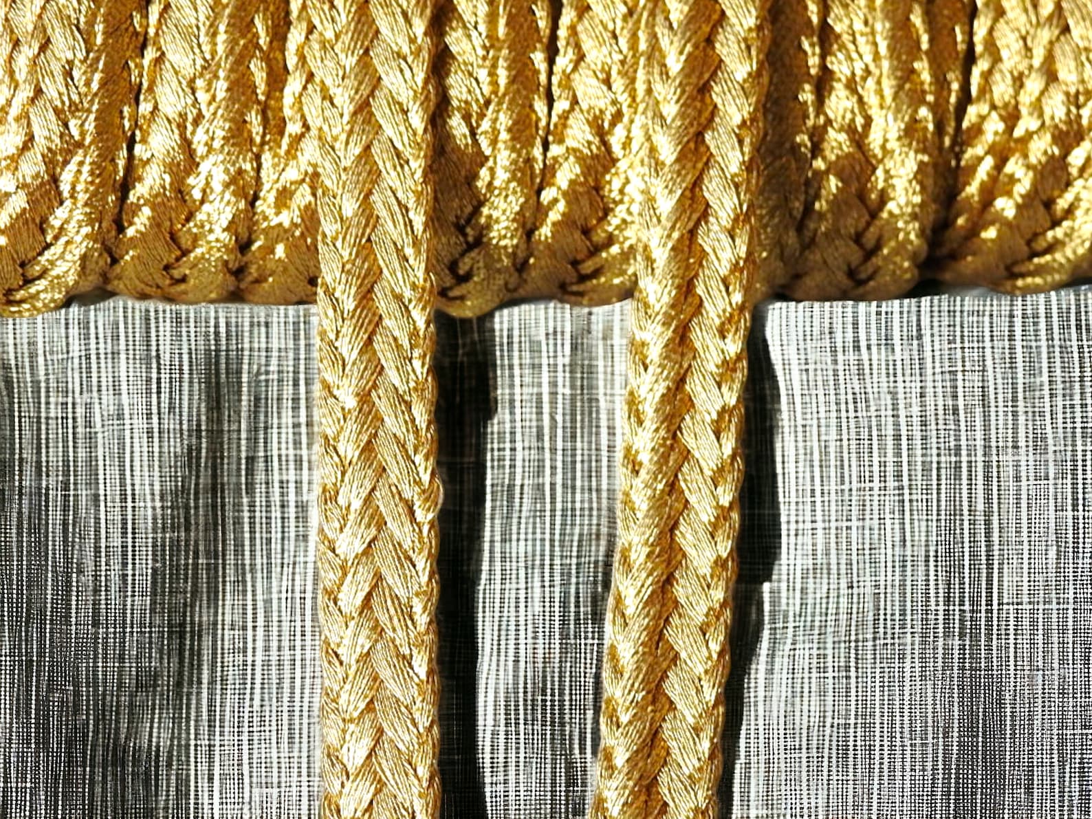 10mm Gold Ribbon Braid, Gold Metallic Thread Braid, Gold Embroidery ...
