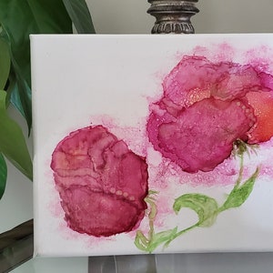 Alcohol Ink Painting *A Rose by Any Other Name*