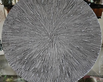 Decoración artística texturizada redonda de 16 pulgadas