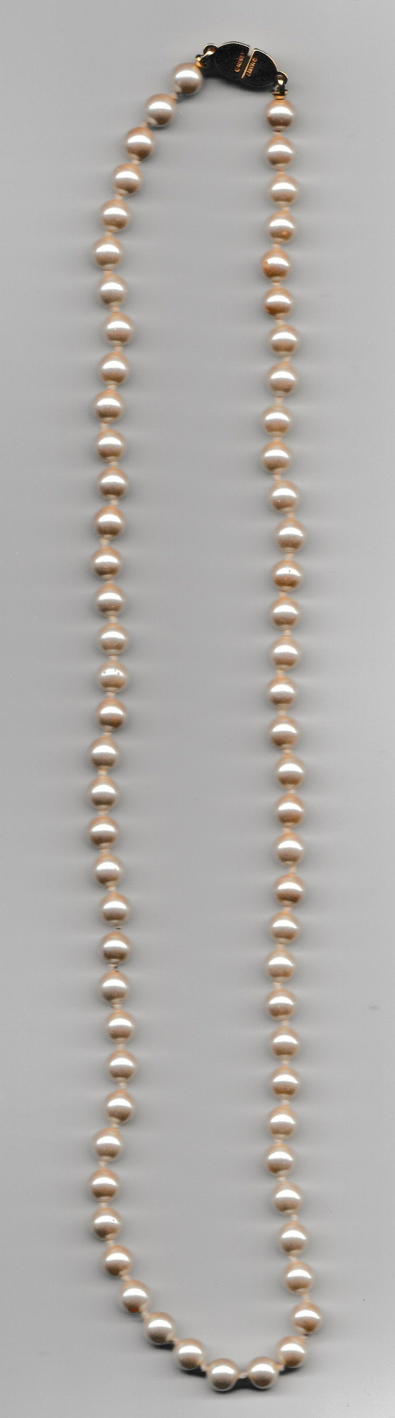 Vintage Monet Faux Pearl Strand Necklace 19