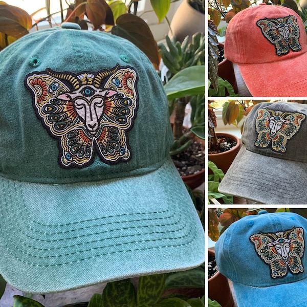 Billy Butterfly Goat Dad hat