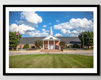 Munster, Indiana Town Hall - Framed Photo, Ready-to-Hang