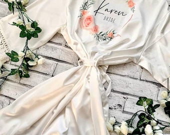 Bridesmaid Robes Personalised, Wedding Gowns With Lace