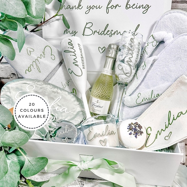 Bridesmaid Gift Set Box/Bag Bundle | Proposal Gift or Thank you Gift