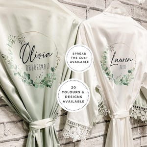 Bridesmaid Robes Personalised, Wedding Gowns With Lace