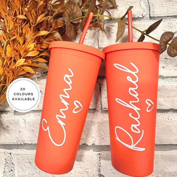 Cold Cup Tumbler | Bridesmaid Cold Cup | Bridesmaid Tumbler | Range of Colours | Maid of Honour Cold Cup Tumbler