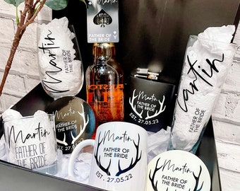 Father of the Bride Gift Set Box Bundle | Best Man Gift Bag Set | Groomsman Gift | Father of the Groom Gift