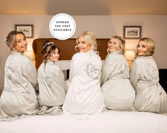 Bridesmaid Robes Personalised, Wedding Gowns With Lace