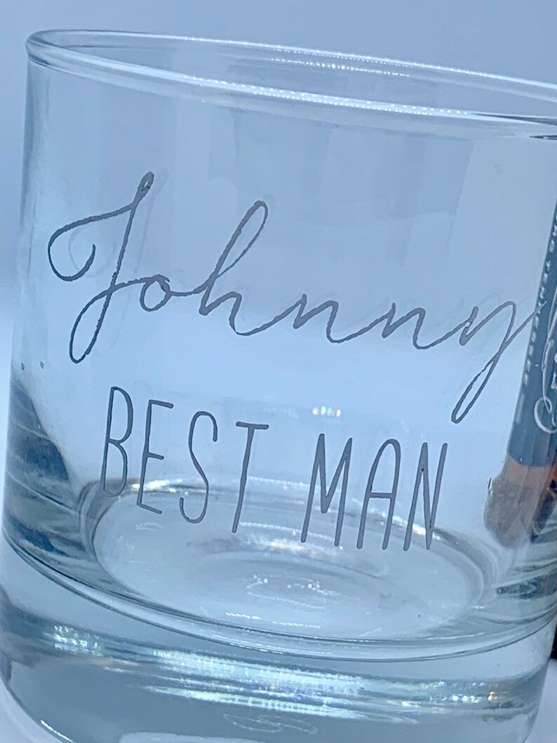 Whisky Glass Best Man Usher Groomsman Wedding Personalised Etsy