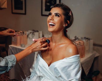 Gefiederten Ärmel Brautjungfer Roben | Personalisierte Hochzeitskleid
