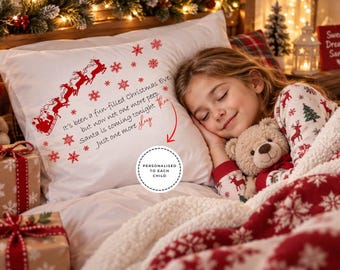 Christmas Eve Personalised Pillow Case | One More Sleep